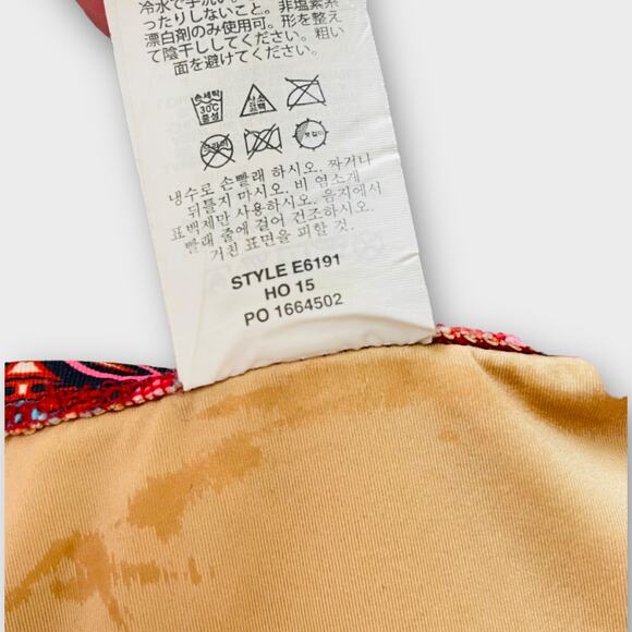 J. Crew O Ring Circle Side Cutout Waist One Piece Swimsuit Womens 4 Geo Print - Picture 11 of 12